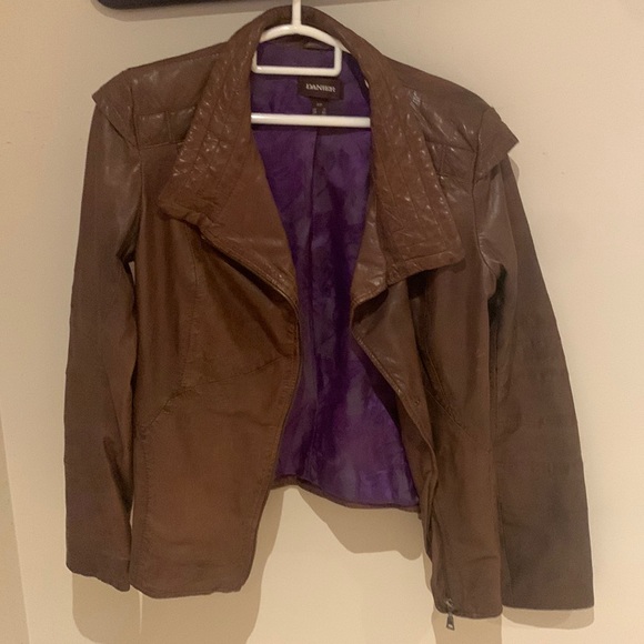 DANIER LEATHER JACKET 🍂 small - Picture 1 of 4